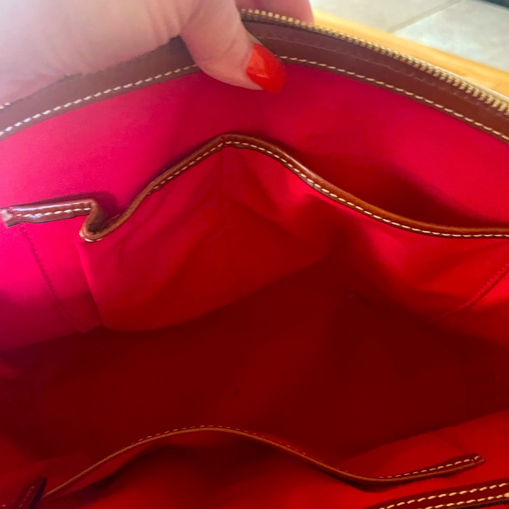 Dooney & Bourke Pebbled leather Zip Zip Satchel. Gently used. - Picture 6 of 10